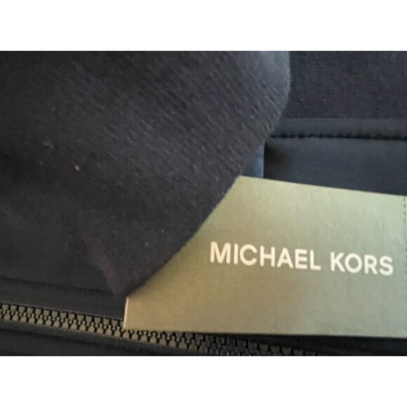 Michael Kors Mens Midnight Blue Hooded Jacket Coat M Fleece Lined Full Zip NEW - Picture 10 of 11